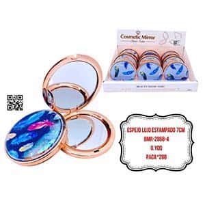 ESPEJO LUJO ESTAMPADO 7CM BMR-2868-4