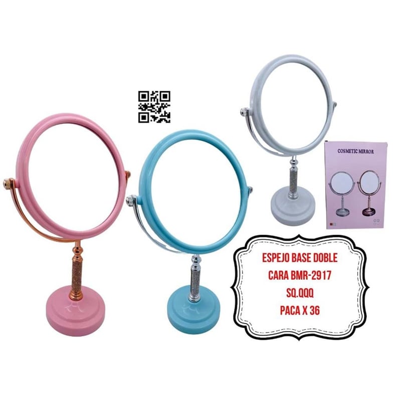 ESPEJO BASE DOBLE CARA BMR-2917