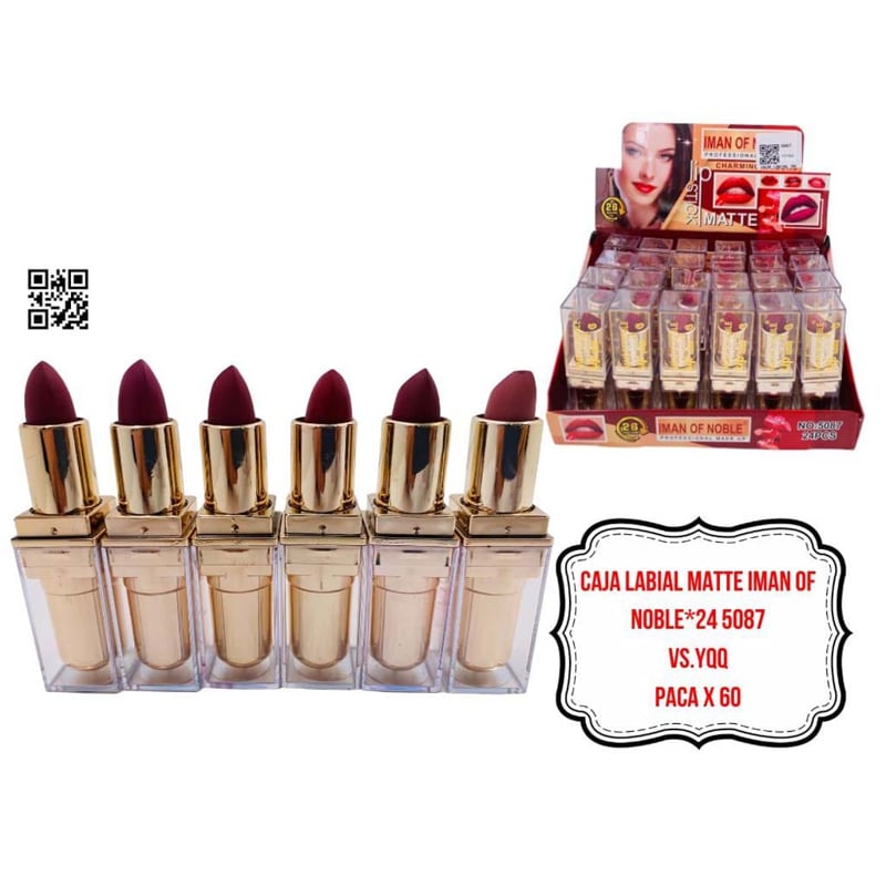 CAJA LABIAL MATTE IMAN OF NOBLE*24 5087
