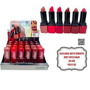 CAJA LABIAL MATTE ROMANTIC BIRD*24PCS R4649