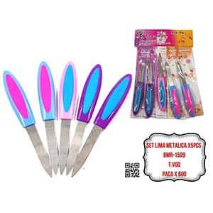 SET LIMA METALICA X5PCS BMR-1599
