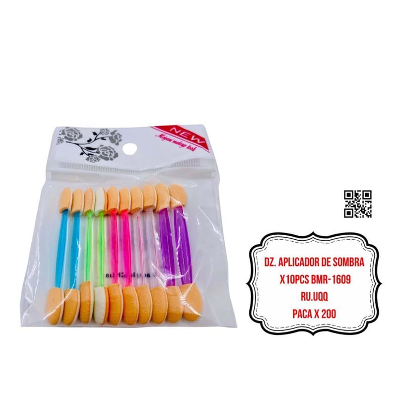 DZ. APLICADOR DE SOMBRA X10PCS BMR-1609