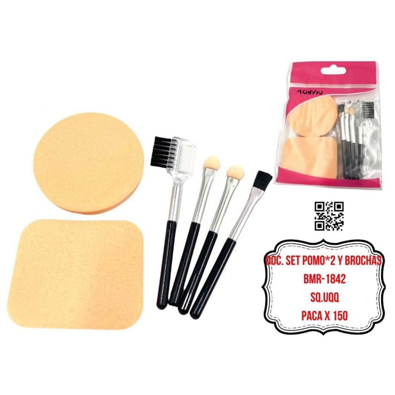 DOC. SET POMO*2 Y BROCHAS BMR-1842