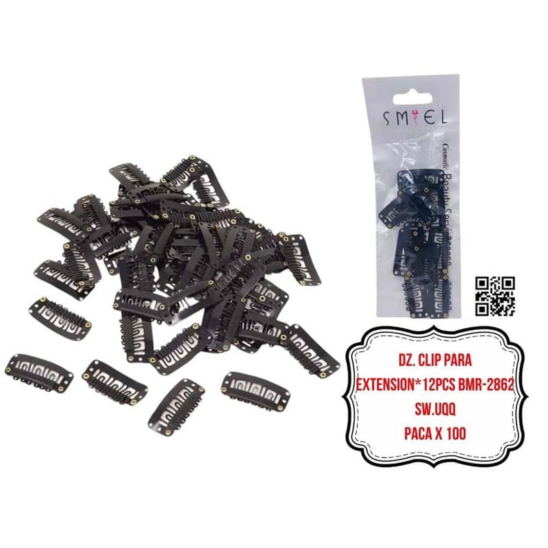 DZ. CLIP PARA EXTENSION*12PCS BMR-2862