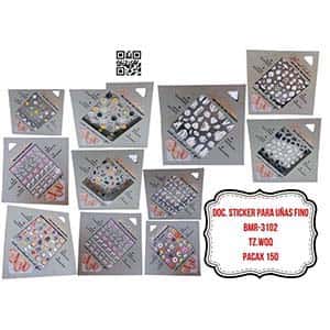 DOC. STICKER PARA UÑAS FINO BMR-3102