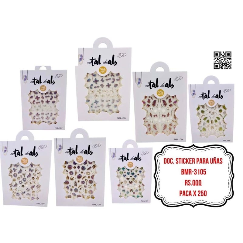 DOC. STICKER PARA UÑAS BMR-3105