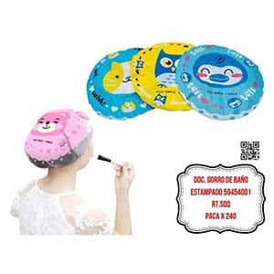 DOC. GORRO DE BAÑO ESTAMPADO 59454001
