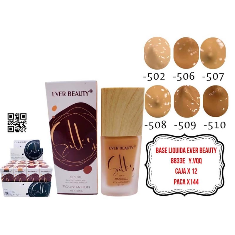 BASE LIQUIDA EVER BEAUTY 8833E