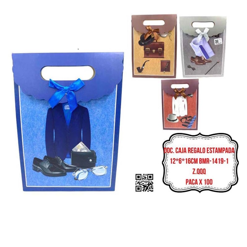 DOC. CAJA REGALO ESTAMPADA 12*6*16CM BMR-1419-1