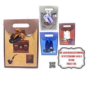 DOC. CAJA REGALO ESTAMPADA 19*9*27CM BMR-1419-3