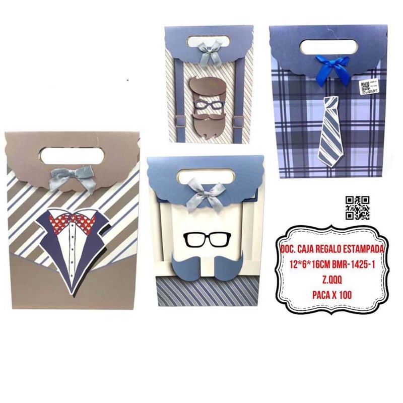 DOC. CAJA REGALO ESTAMPADA 12*6*16CM BMR-1425-1
