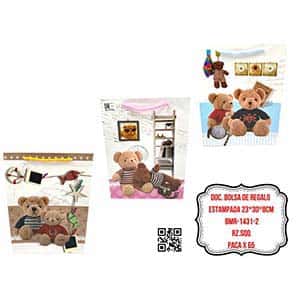 DOC. BOLSA DE REGALO ESTAMPADA 23*30*8CM BMR-1431-2