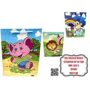 DOC. BOLSA DE REGALO ESTAMPADA 28*34*9CM BMR-1432-3