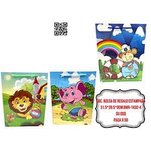 DOC. BOLSA DE REGALO ESTAMPADA 31.5*39.5*9CM BMR-1432-4