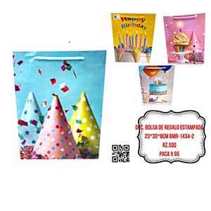 DOC. BOLSA DE REGALO ESTAMPADA 23*30*8CM BMR-1434-2