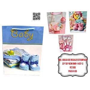 DOC. BOLSA DE REGALO ESTAMPADA 23*30*8CM BMR-1437-2