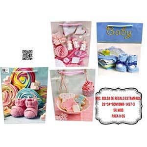 DOC. BOLSA DE REGALO ESTAMPADA 28*34*9CM BMR-1437-3