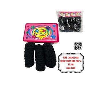 PQTE. CAUCHO LICRA NEGRO*36PCS BMR-2062-4