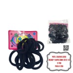 PQTE. CAUCHO LICRA NEGRO*144PCS BMR-2073-14