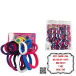 PQTE. CAUCHO LICRA MULTICOLOR*144PCS BMR-2073-9