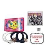 PQTE. CAUCHO LICRA APLIQUE B/N*48PCS BMR-2075-5