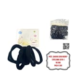 PQTE. CAUCHO LICRA NEGRO*72PCS BMR-2076-1