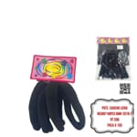 PQTE. CAUCHO LICRA NEGRO*48PCS BMR-2078-2