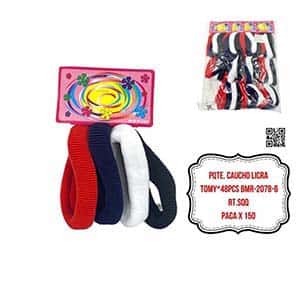 PQTE. CAUCHO LICRA TOMY*48PCS BMR-2078-6