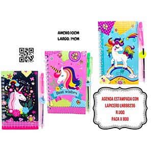 AGENDA ESTAMPADA CON LAPICERO LNB98236