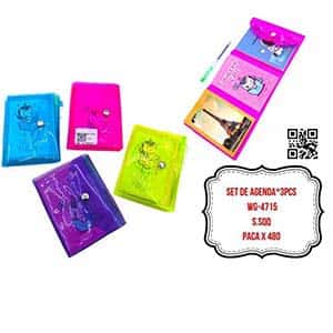 SET DE AGENDA*3PCS WG-4715
