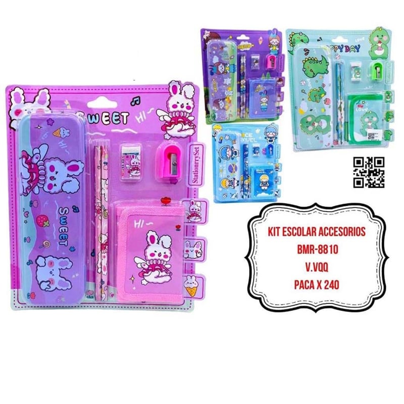 KIT ESCOLAR ACCESORIOS BMR-8810