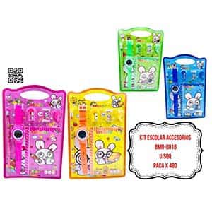 KIT ESCOLAR ACCESORIOS BMR-8816