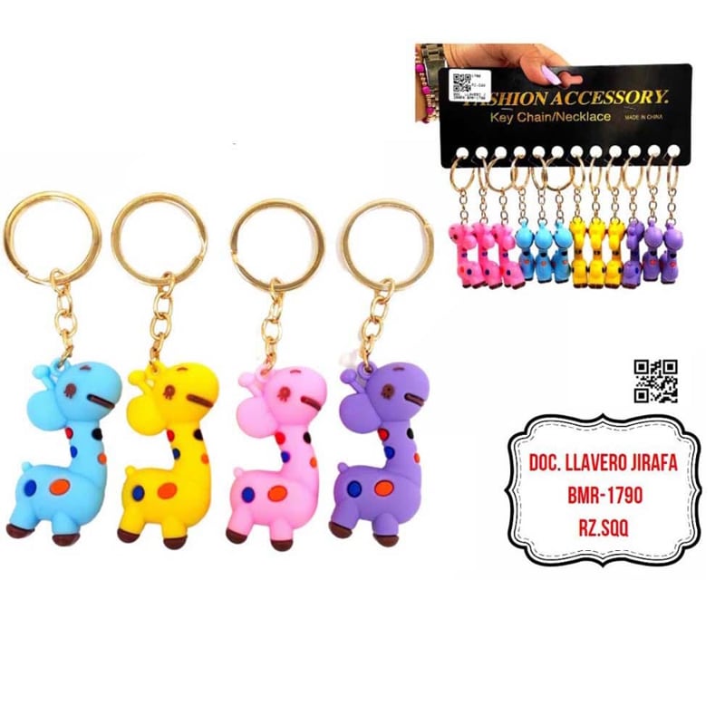 LLAVERO JIRAFA BMR-1790 (X12)
