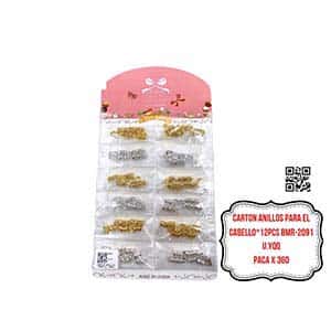 CARTON ANILLOS PARA EL CABELLO*12PCS BMR-2091