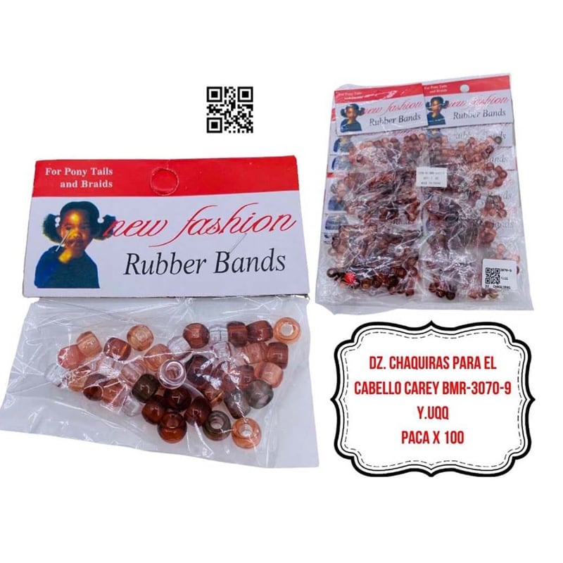DZ. CHAQUIRAS PARA EL CABELLO CAREY BMR-3070-9