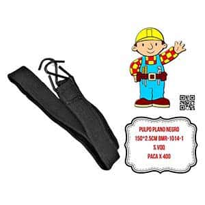 PULPO PLANO NEGRO 150*2.5CM BMR-1014-1