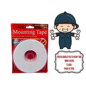 CINTA DOBLE FAZ 3.6CM*3M BMR-2228