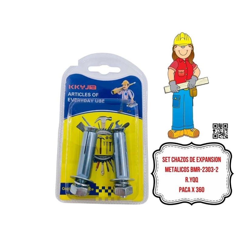 SET CHAZOS DE EXPANSION METALICOS BMR-2303-2
