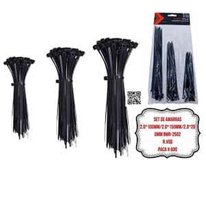 SET DE AMARRAS 2.0*100MM/2.0*150MM/2.0*200MM BMR-2502