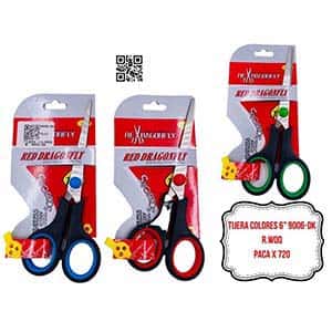 TIJERA COLORES 6" 9006-DK