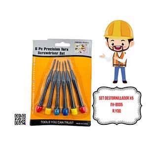 SET DESTORNILLADOR X5 FH-8005