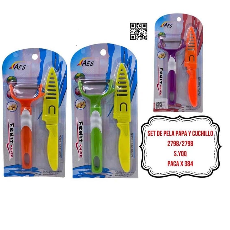 SET DE PELA PAPA Y CUCHILLO 2798/2798#