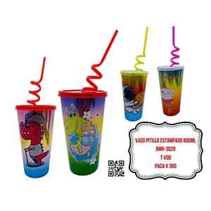 VASO PITILLO ESTAMPADO 600ML BMR-3029