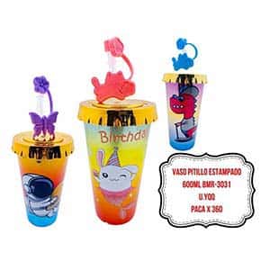 VASO PITILLO ESTAMPADO 600ML BMR-3031