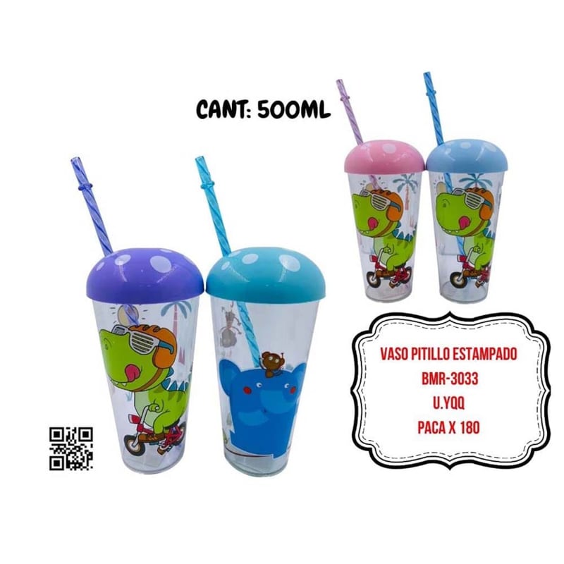 VASO PITILLO ESTAMPADO BMR-3033