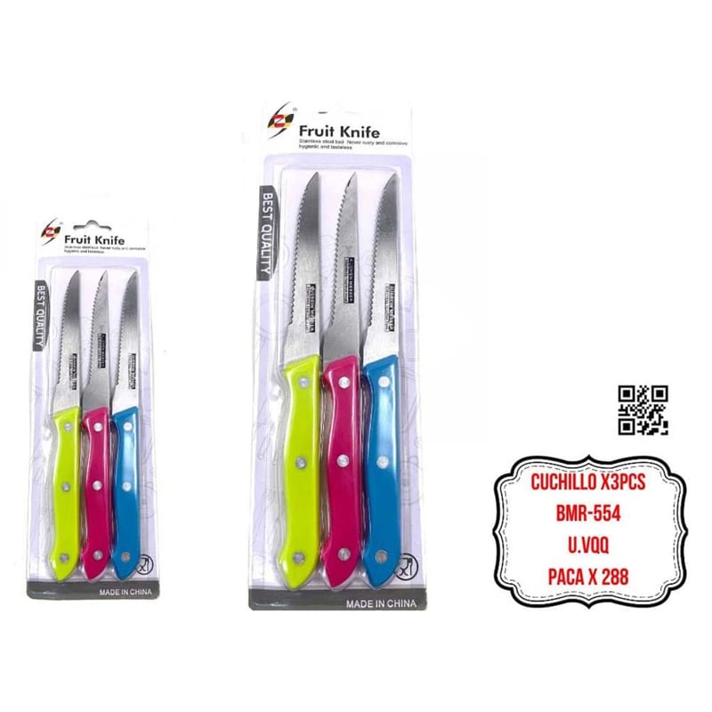 SET CUCHILLO X3PCS BMR-554