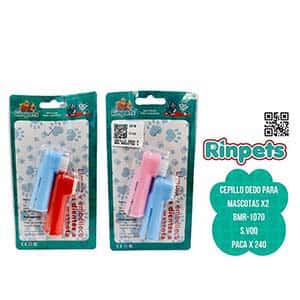 CEPILLO DEDO PARA MASCOTAS X2 BMR-1070