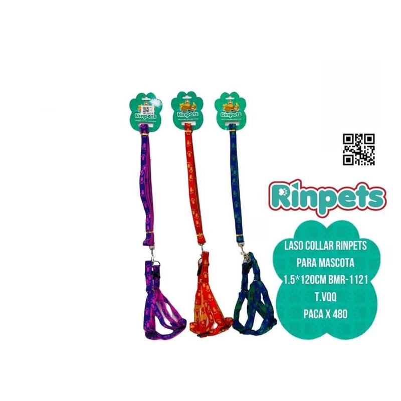 LASO COLLAR RINPETS PARA MASCOTA 1.5*120CM BMR-1121