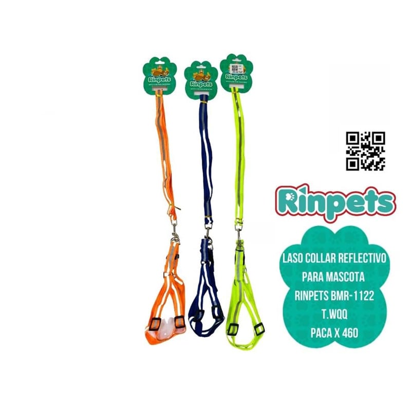 LASO COLLAR REFLECTIVO PARA MASCOTA RINPETS BMR-1122