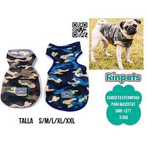 CAMISETA ESTAMPADA PARA MASCOTAS BMR-1377